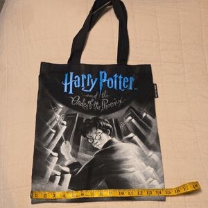 Out of Print Black and Blue Canvas Harry Potter Tote Bag